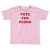 vote for pedro film retro napoleon classic sticker transfer iron on Toddler T-shirt