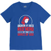 american by birth redhead by the grace of god V-Neck Tee