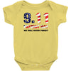 9.11 Patriot Day We Will Never Forget Baby Bodysuit