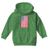 t-rex vintage american flag Youth Hoodie