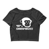 98% chimpanzee Crop Top
