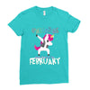 Born Unicorns-Born February Ladies Fitted T-Shirt