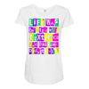 texting and driving like it's 1990 Maternity Scoop Neck T-shirt