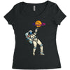 astronaut basketball planet Women's Triblend Scoop T-shirt