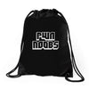 pwn noobs Drawstring Bags