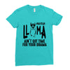 nurse lama Ladies Fitted T-Shirt
