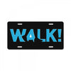 walk License Plate