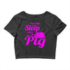 pig lover Crop Top