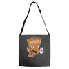 pizzaa monster Adjustable Strap Totes