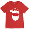 santa hipster V-Neck Tee