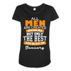 all men are created equal but only the best are born in january Maternity Scoop Neck T-shirt