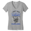 I Don't Need Therapy Just to Go Paragliding Women's V-Neck T-Shirt