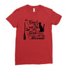 can't fly with the big girls Ladies Fitted T-Shirt