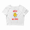 nugs not drugs Crop Top