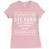 die hard ugly sweater Ladies Fitted T-Shirt