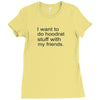 hoodrat stuff with my friends Ladies Fitted T-Shirt