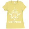 The best teachers are born in September Ladies Fitted T-Shirt