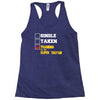 single taken trainin to go super saiyan Racerback Tank