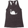 apatosaurus white Racerback Tank