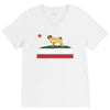 colifornia republic parody pugfornia republic V-Neck Tee