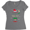 i'm not short i'm just a tall elf Women's Triblend Scoop T-shirt