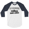 commas save lives 3/4 Sleeve Shirt