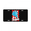 funny vespa chequer board, ideal gift or birthday present License Plate