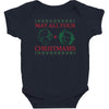 golden christmas Baby Bodysuit