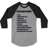 rules for dating my daughter shirt t shirt perfect father's gift 3/4 Sleeve Shirt