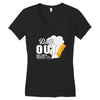 Butt Out Lung Cancer Awareness Women's V-Neck T-Shirt