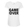 game over Maternity Scoop Neck T-shirt