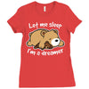 let me sleep Ladies Fitted T-Shirt