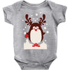 santa reindeer penguin christmas Baby Onesie