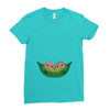 Two Peas In a Pod Twin Chocolate Babies Ladies Fitted T-Shirt