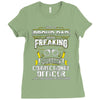 proud dad freaking Ladies Fitted T-Shirt