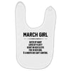 March Girl Hated By Many Baby Bibs