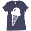 ice cream cone funny Ladies Fitted T-Shirt