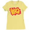 peanut butter splash Ladies Fitted T-Shirt