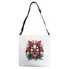 samurai mask of doom Adjustable Strap Totes