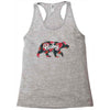 Floral Baby Bear Racerback Tank