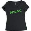 I Don't Do Drugs I Just Smoke Weed Women's Triblend Scoop T-shirt