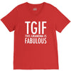 tgif grandma fabulous funny V-Neck Tee
