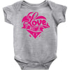love (3) Baby Onesie