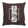 v2 eat sleep run Throw Pillow