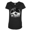 greetings from san fransokyo Maternity Scoop Neck T-shirt