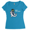 houston we have a problem Women's Triblend Scoop T-shirt