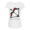 sagittarius rose Maternity Scoop Neck T-shirt