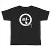 el q white logo Toddler T-shirt