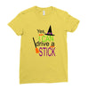 i can a drive a stick Ladies Fitted T-Shirt