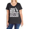 i make beer disappear! Ladies Curvy T-Shirt
